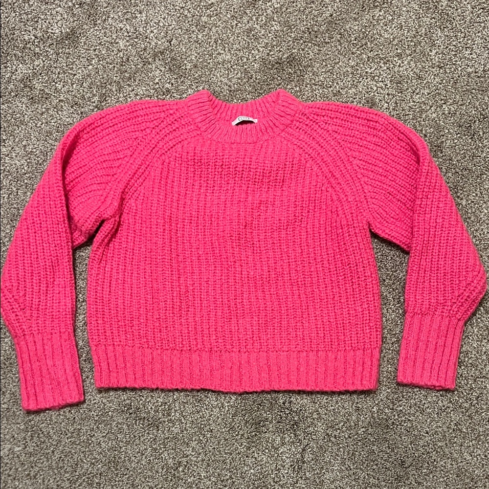 AYR Vibrant Pink Crew Neck Sweater